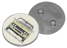 Rover P6 2000TC (Series II) 1970-73 Round Fridge Magnet